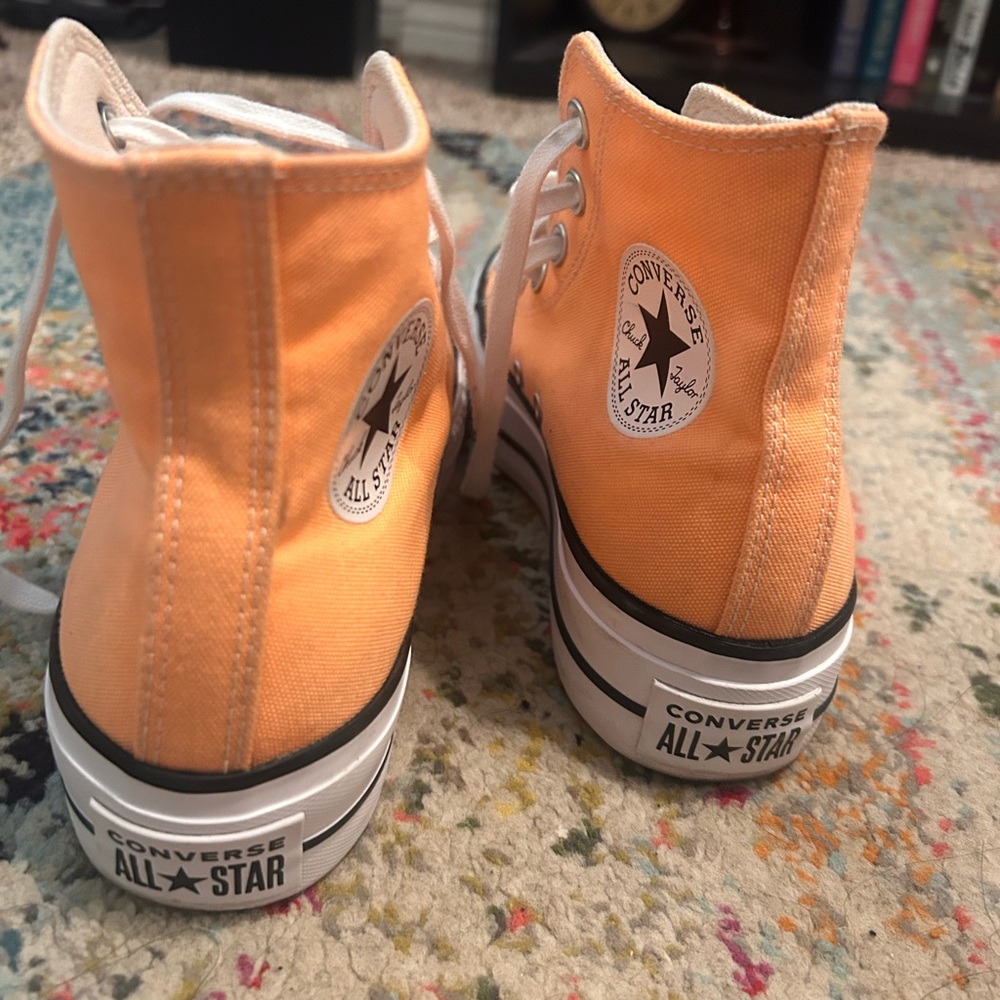 Orange Platform Converse - image 3